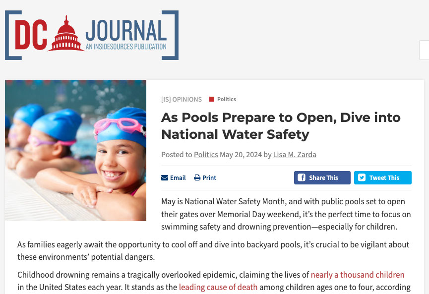 As Pools Prepare to Open, Dive into National Water Safety